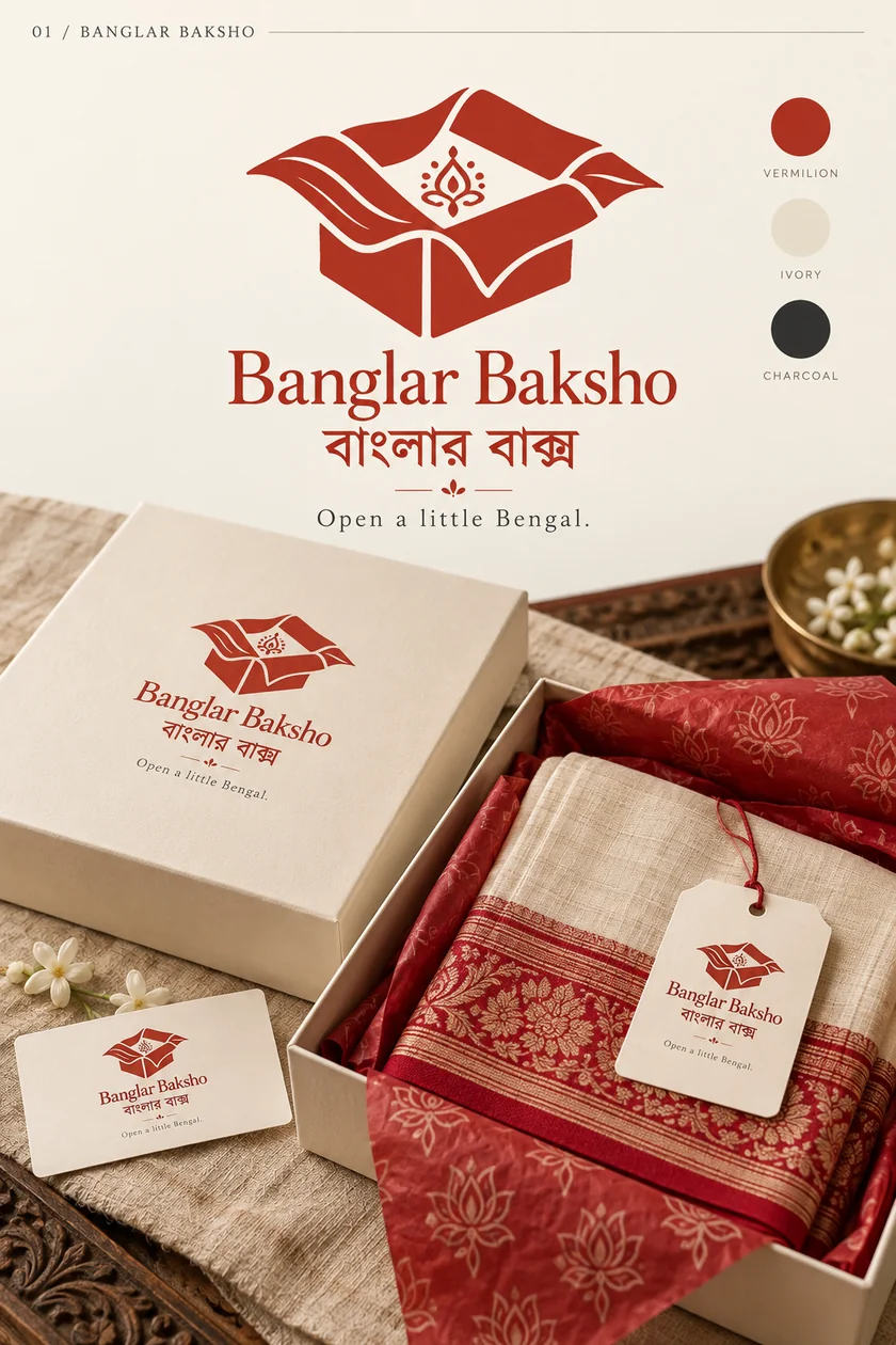 Banglar Baksho original ivory brand presentation